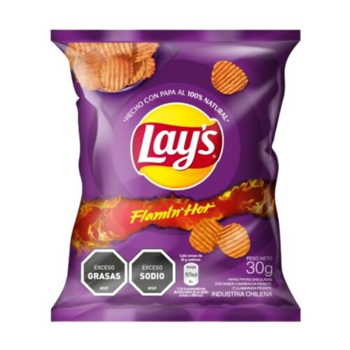 Papas Lays Flammin Hot