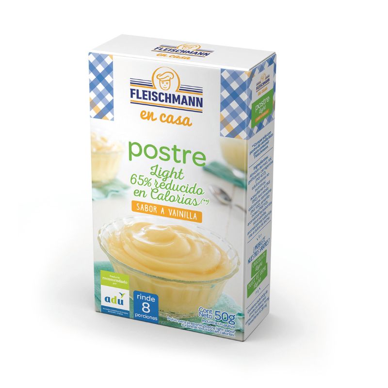 Postre light de vainilla Fleischmann 8 porciones