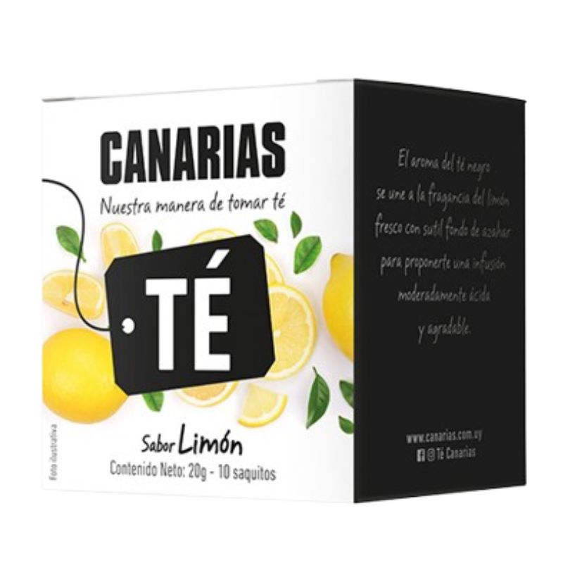 Té Negro sabor limón Canarias x 10