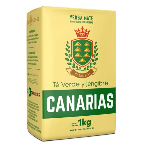 Yerba Canarias Té Verde y Jengibre 1k