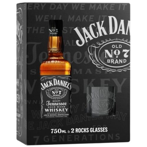 Jack Daniel's Old N°7 + 2  vasos