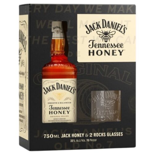 Jack Daniel's Honey + 2  vasos