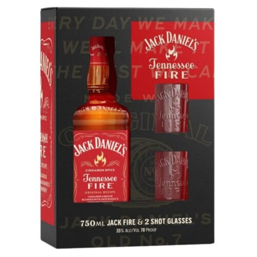 Jack Daniel's Fire + 2  vasos